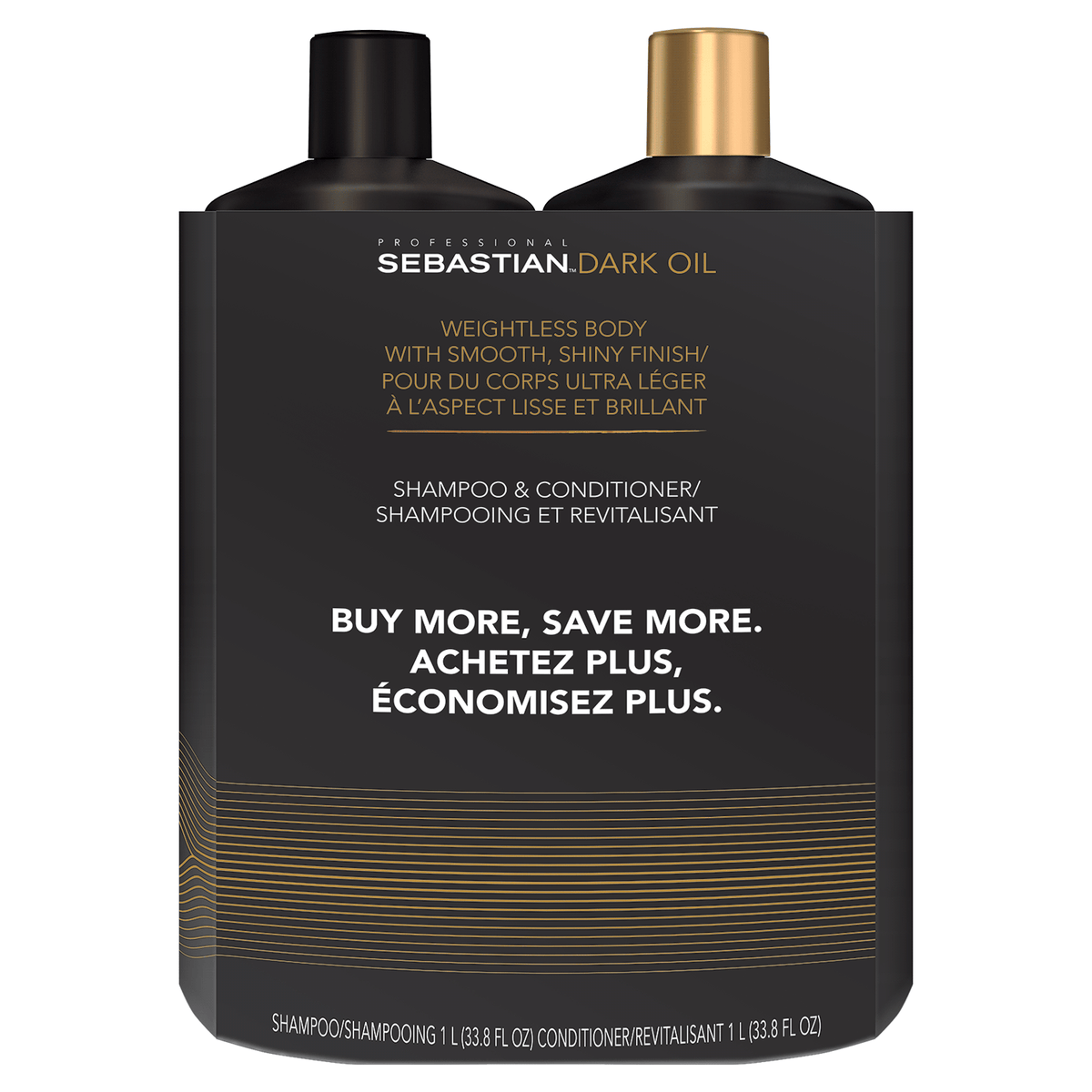 Sebastian Dark Oil Lightweight Shampoo and Conditioner Duo 8.4 oz each  787734146128