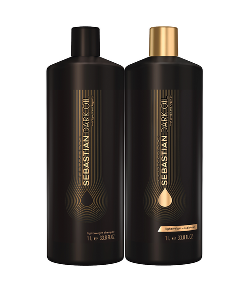 Sebastian Dark Oil Lightweight Shampoo & Conditioner Liter Duo