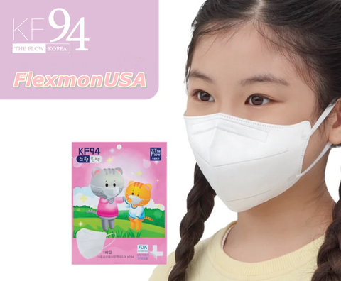10 Pcs/THE FLOW YOUTH KF94 WHITE MASK/ FACE MASK/ 더플로우 황사방역마스크 10개입