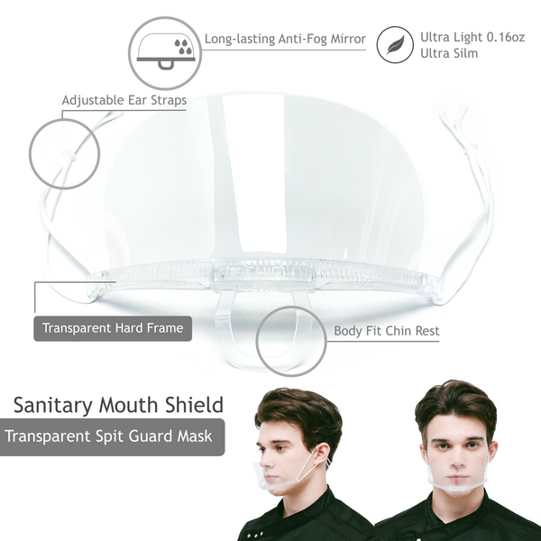 [10 PACK] Sanitary Mask Anti-Fog Transparent Spit Guard Mouth Shield 마우스쉴드 10매