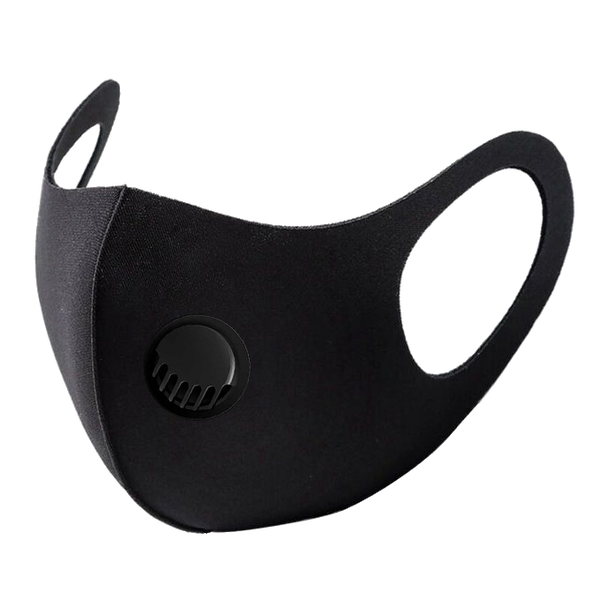 3D Mask with Breathing Valve 4-way Stretch Washable & Reusable