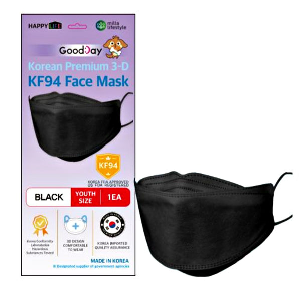 [100 PACK] Good Day KF94 Face Mask 굿데이 KF94 100매 세트 (영문패키지)