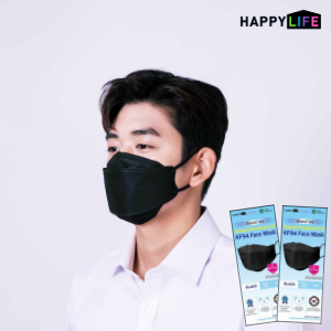 KF94 GOOD DAY FACE MASK Adult Black / White 굿데이 KF94 대형 블랙/화이트