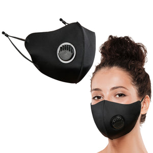 4-way Stretch 3D Mask with Breathing Valve & Elastic Earloop