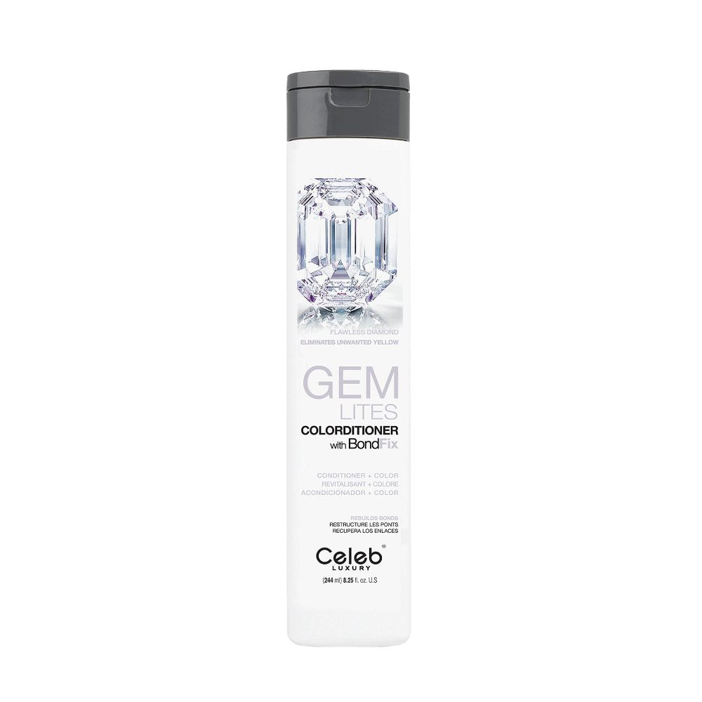 Celeb Luxury GEM LITES Colorditioner Flawless Diamond Platinum Blonde 8.25 Fl. oz / 244ml