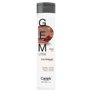 Celeb Luxury GEM LITES Colorwash Amber Copper Brown 8.25 Fl. oz / 244ml