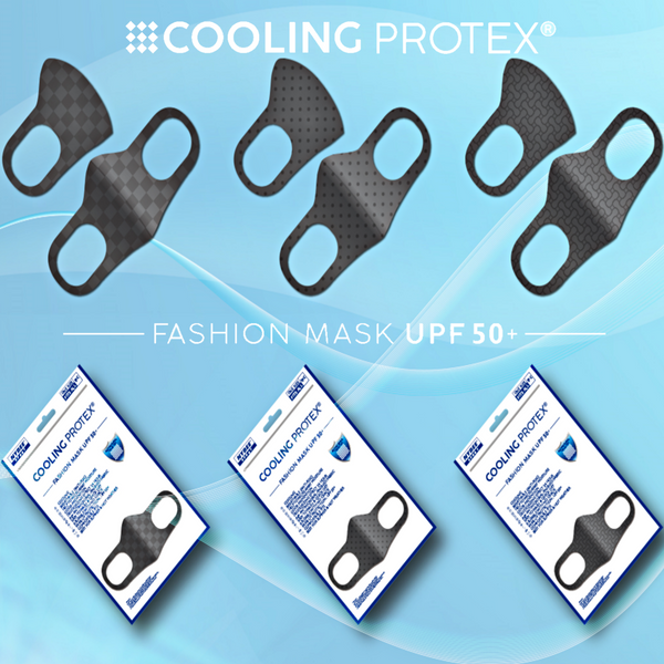 Cooling Protex Mask UPF 50+ UV Protection Quick Dry Tech Reusable Washable