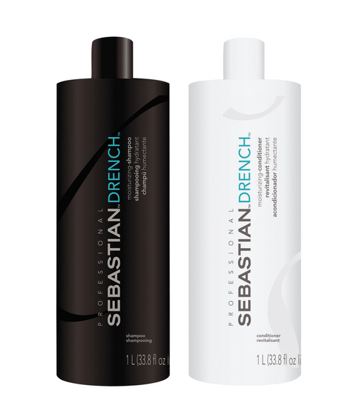 Sebastian Drench Moisturizing Shampoo & Conditioner Liter Duo